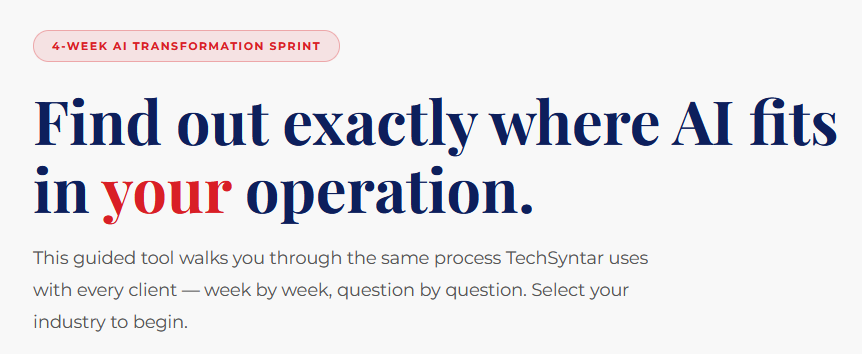4-Week AI Transformation Sprint